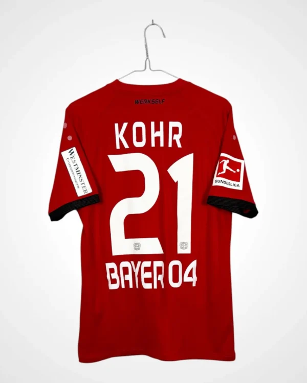 Football shirt Bayer 04 Leverkusen 2017/18 Away 21 Kohr [S]