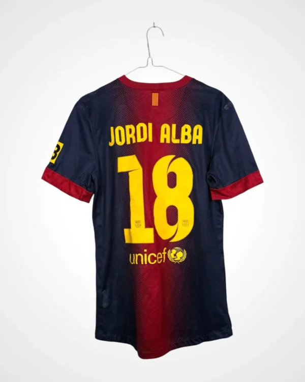Koszulka piłkarska AUTHENTIC FC Barcelona 2012/13 Home 18 Jordi Alba [M]